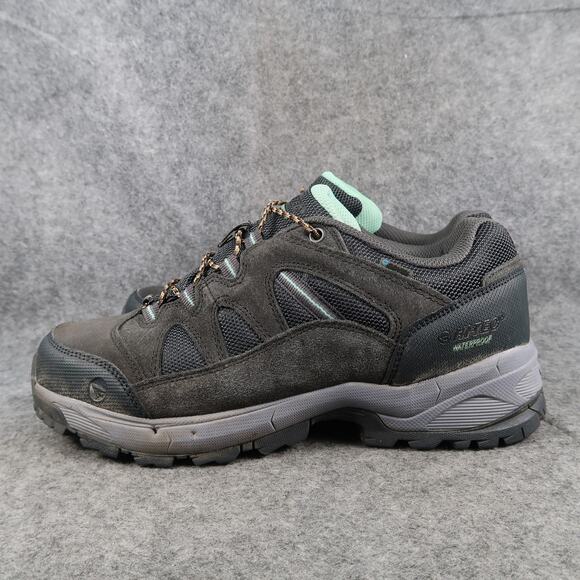 Hi Tec Shoes Womens 8.5 Hiking Boots Waterproof Leather Lace up Trail Outdoor - Picture 5 of 12